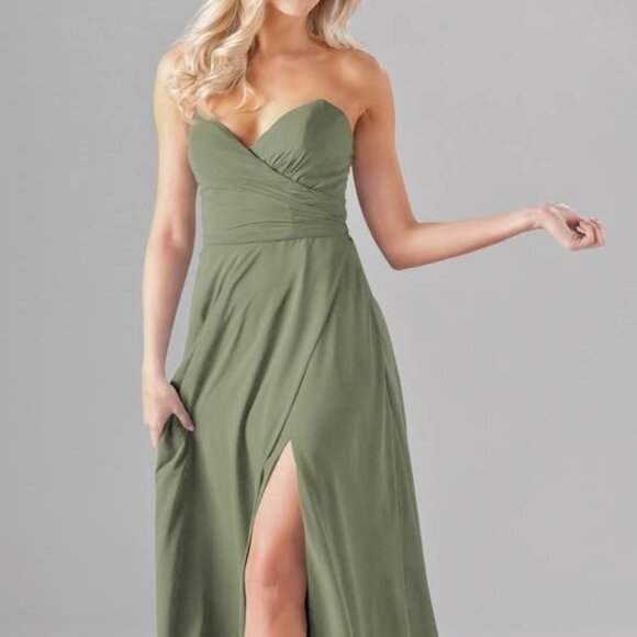 Kennedy Blue Poppy Bridesmaid Maxi Dress - Moss (NWT) - Picture 2 of 3